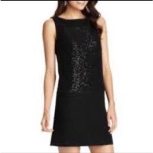 Ann Taylor LOFT Wool and Sequin Shift Dress